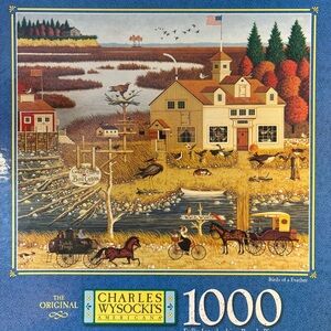 Charles Wysocki Americana Birds of a Feather Jigsaw Puzzle Hasbro Hobby 1000 pcs